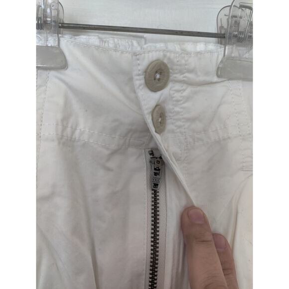 Free People Shorts Size XL Pleated Shorty Pull On Jasmine White High Rise NWT - Picture 8 of 13